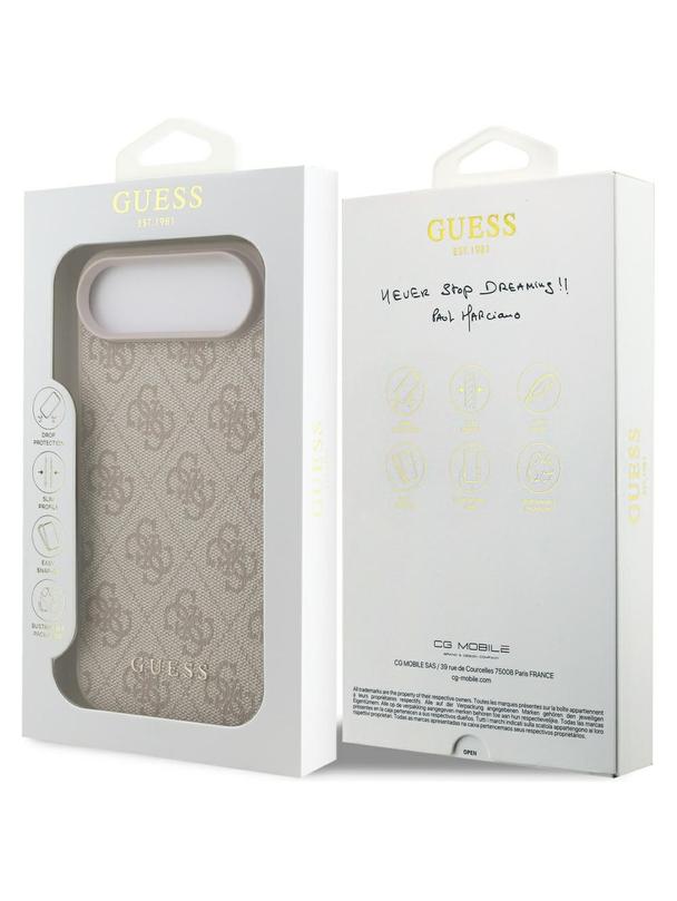 GUESS futerał do IPHONE 17 Air GUHCP17MG4GFPI (PU 4G Classic) różowy