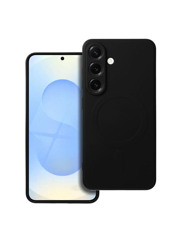 Futerał SILICONE MAG COVER kompatybilny z MagSafe do SAMSUNG S25 czarny