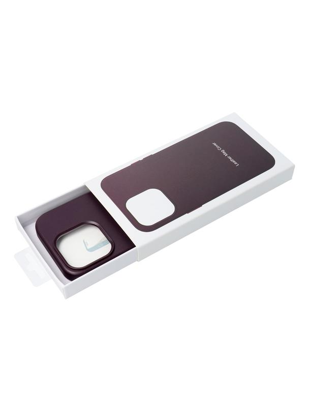 Futerał LEATHER MAG COVER kompatybilny z MagSafe do IPHONE 16 Plus ciemny fioletowy
