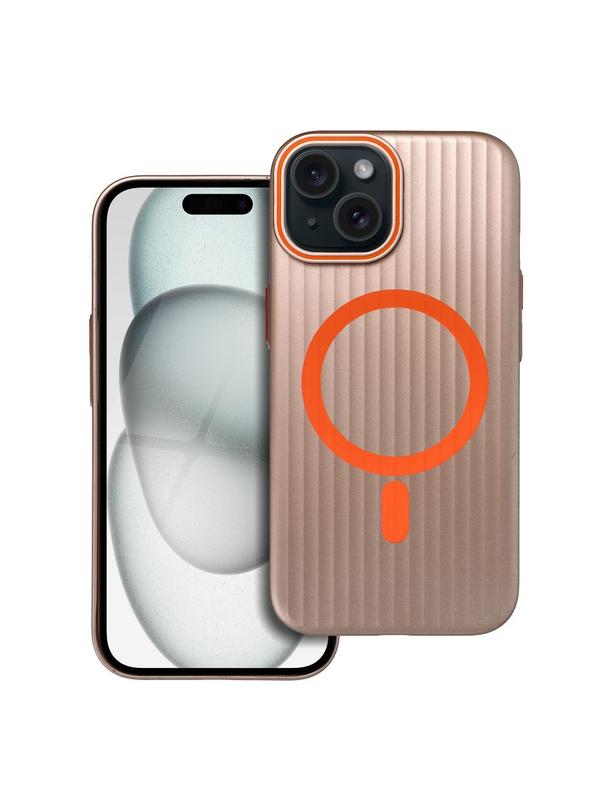 Futerał SIMPLY kompatybilny z MagSafe do IPHONE 15 tytan pustynny