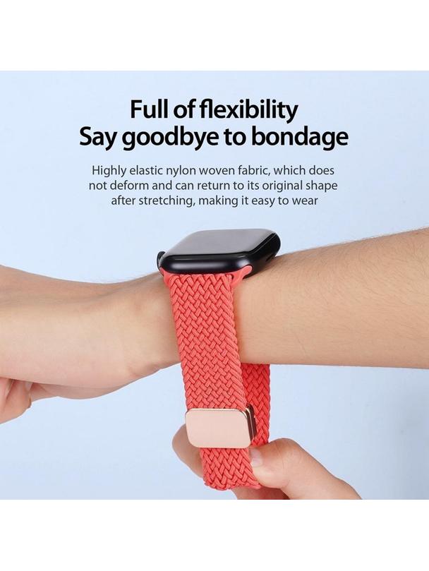 DUX DUCIS pasek MIXTURE PRO pleciony do Apple Watch 38 / 40 / 41 mm guava