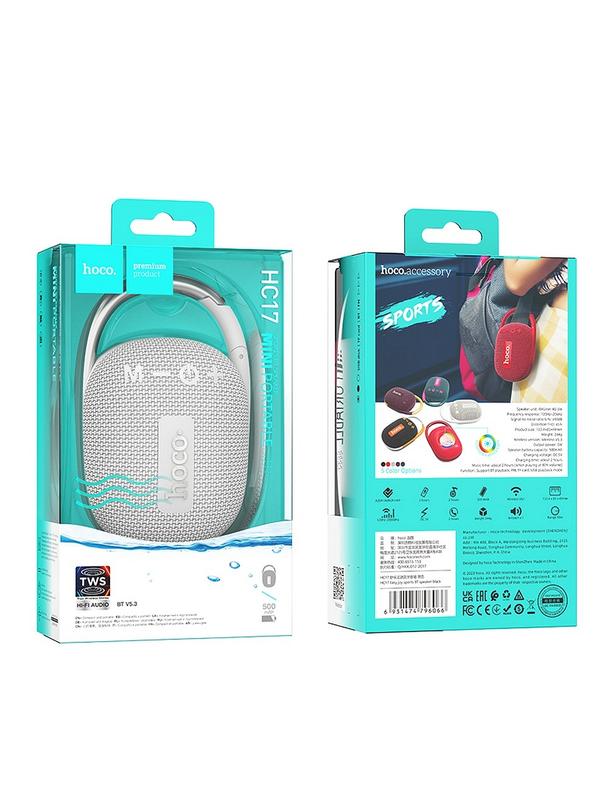 Głośnik bluetooth 5W 2h Hoco HC17 szary