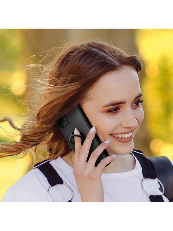 Futerał SILICONE RING do IPHONE 16 Pro Max czarny