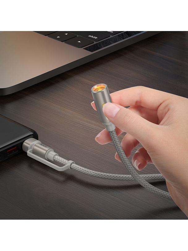 Kabel USB A / USB C do zapalniczka samochodowa Hoco 0,3 m UA38B złoty