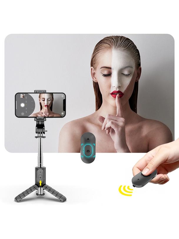 Uchwyt selfie z pilotem bezprzewodowym tripod Q11 / TR19 czarny
