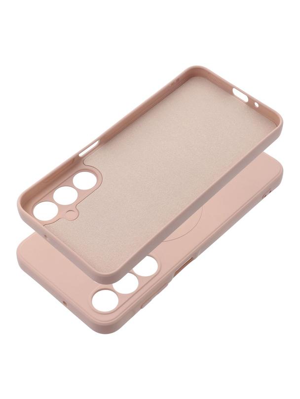 Futerał SILICONE MAG COVER kompatybilny z MagSafe do SAMSUNG A16 5G / A16 4G różowy