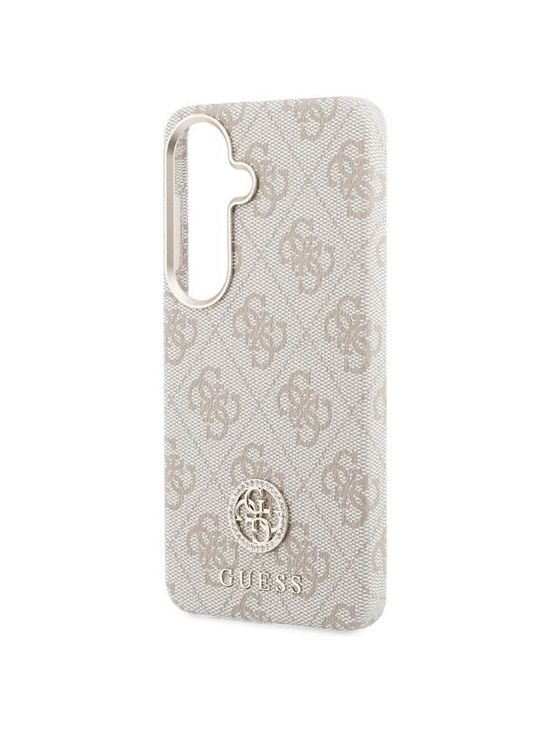GUESS futerał do SAMSUNG S26 GUHMS26SP4GRMDEP (4G Rhinestone Round Logo MagSafe) różowy