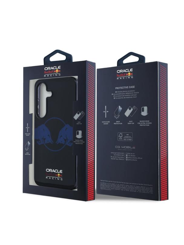 RED BULL futerał do SAMSUNG S25 RBHMS25S24HIDBV (Magnetic IML Transparent PC Two Bulls) navy