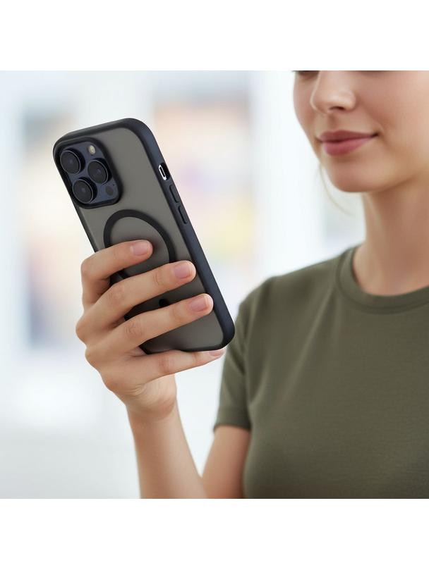 Futerał do iPhone 16 PRO MAX Flexline Mag Cover zgodny z MagSafe czarny