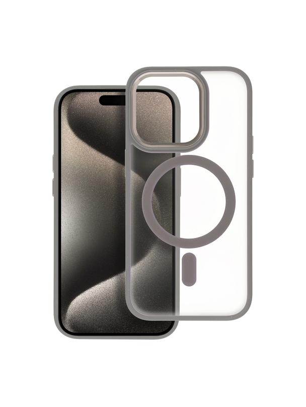 Futerał MATTE MAG COVER kompatybilny z MagSafe do IPHONE 15 Pro Max tytanowy