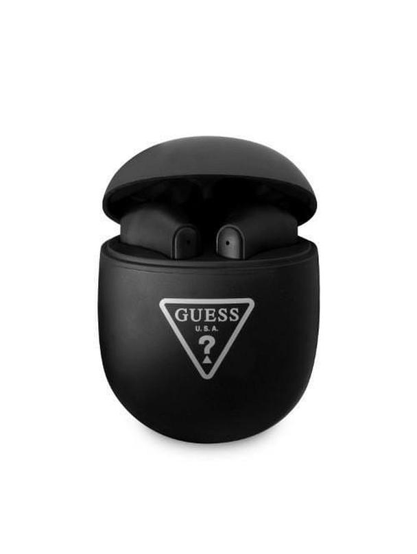 GUESS słuchawki bezprzewodowe bluetooth TWS + stacja dokująca GUTWST82TRK (Triangle Logo) czarne