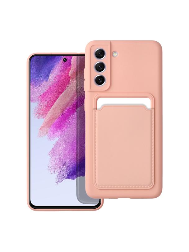 Futerał CARD CASE do SAMSUNG S21 FE różowy