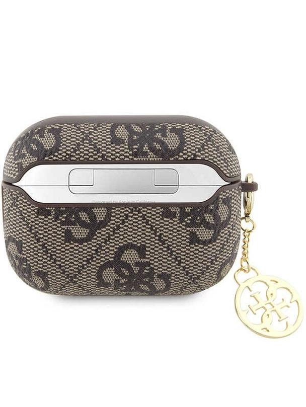 GUESS futerał do APPLE AirPods Pro 2 (2022 / 2023) GUAP2G4GSMW (4G Charm Collection) brązowy