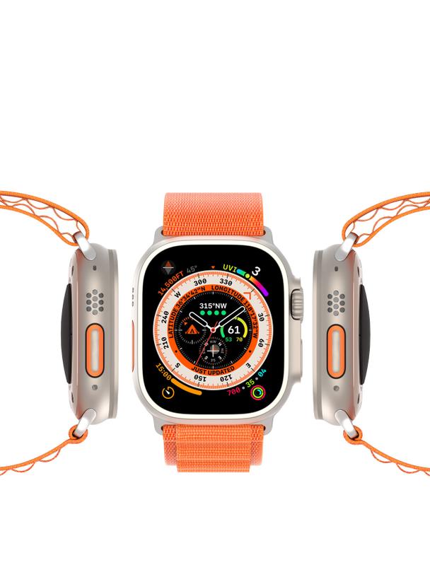 DUX DUCIS pasek GS nylonowy do Apple Watch 42 / 44 / 45 / 49 mm pomarańczowy