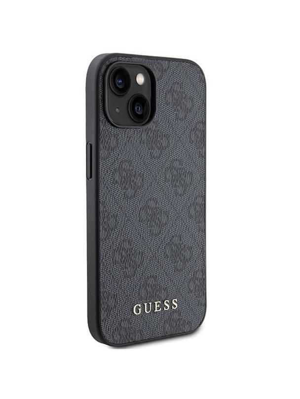 GUESS futerał do IPHONE 15 GUHCP15SG4GFGR (4G Metal Logo) szary