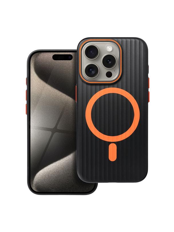 Futerał SIMPLY kompatybilny z MagSafe do IPHONE 15 Pro tytan czarny