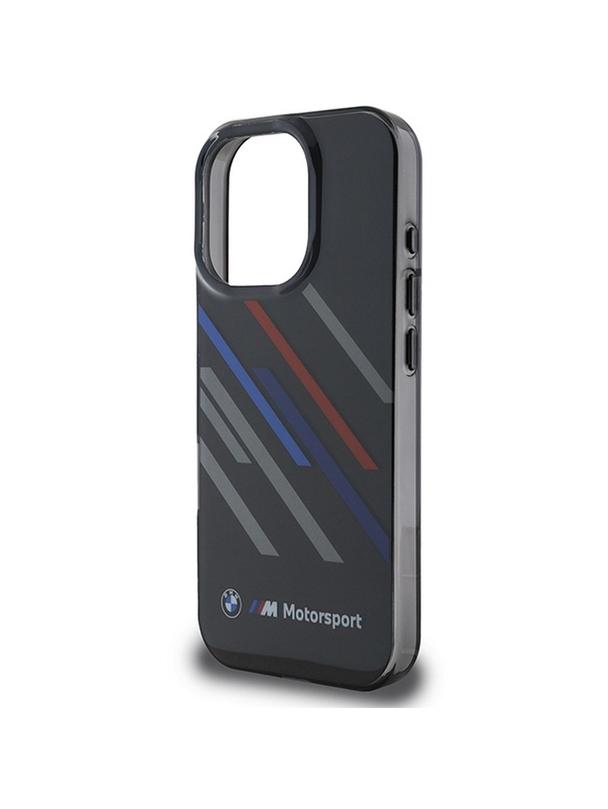 BMW futerał do IPHONE 16 Pro BMHCP16L23HTRAK (Motorsport IML Random Stripes) black