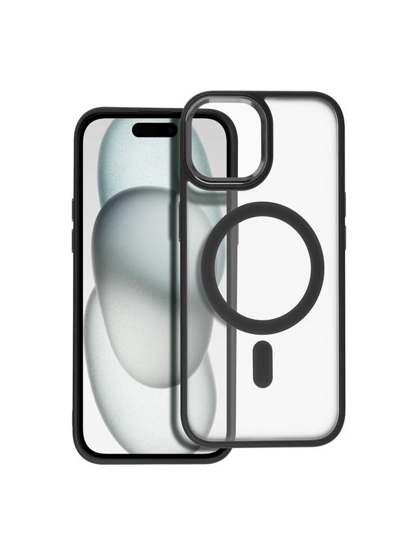 Futerał MATTE MAG COVER kompatybilny z MagSafe do IPHONE 15 czarny