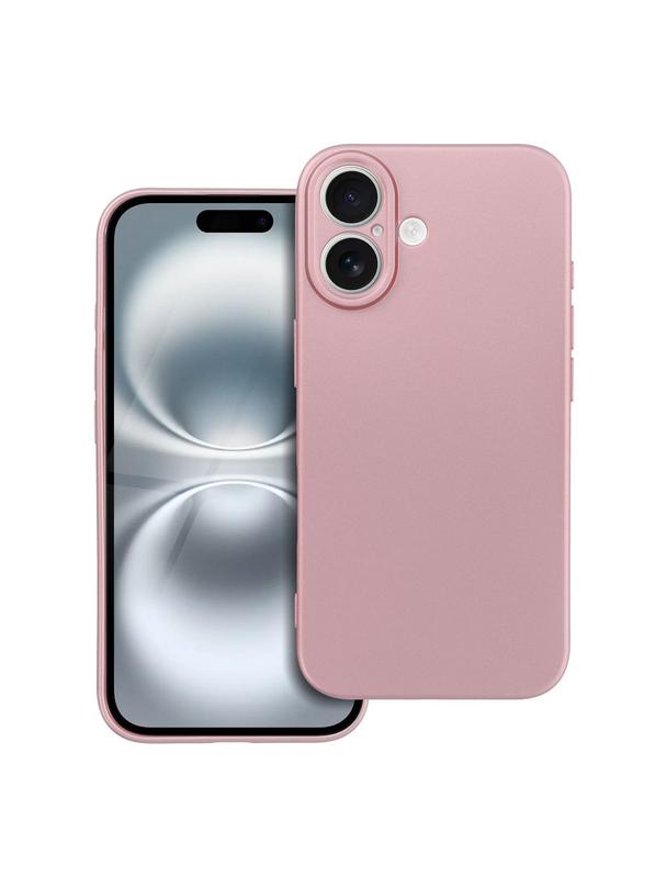 Futerał METALLIC do IPHONE 16 różowy