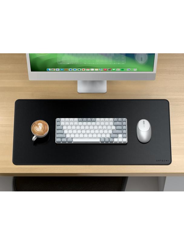 SATECHI podkładka na biurko ze skóry wegańskiej ST-LPDMK czarna