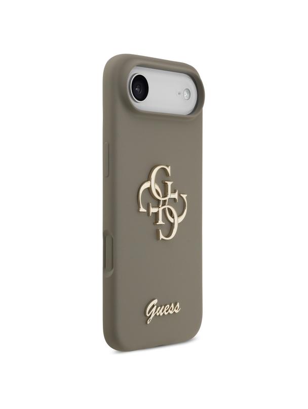 GUESS futerał do IPHONE 17 Air GUHCP17MSC4GSMW (Silicone W/ Big 4G Script) brązowy