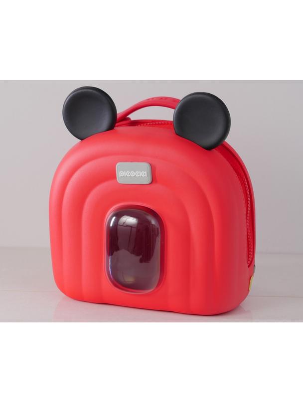 PICOCICI Mały plecak z uszkamni k52 czerwony