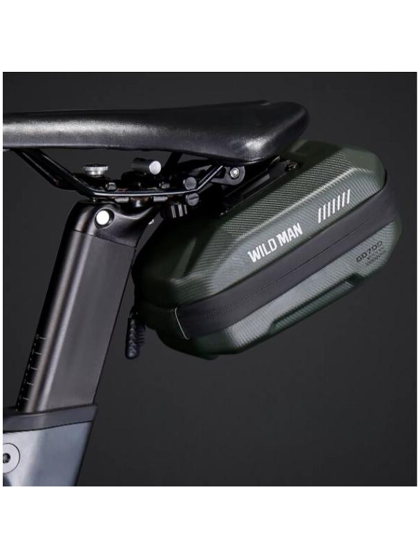 WILDMAN sakwa rowerowa pod siodełko na zamek 0,8L GD700 zielona