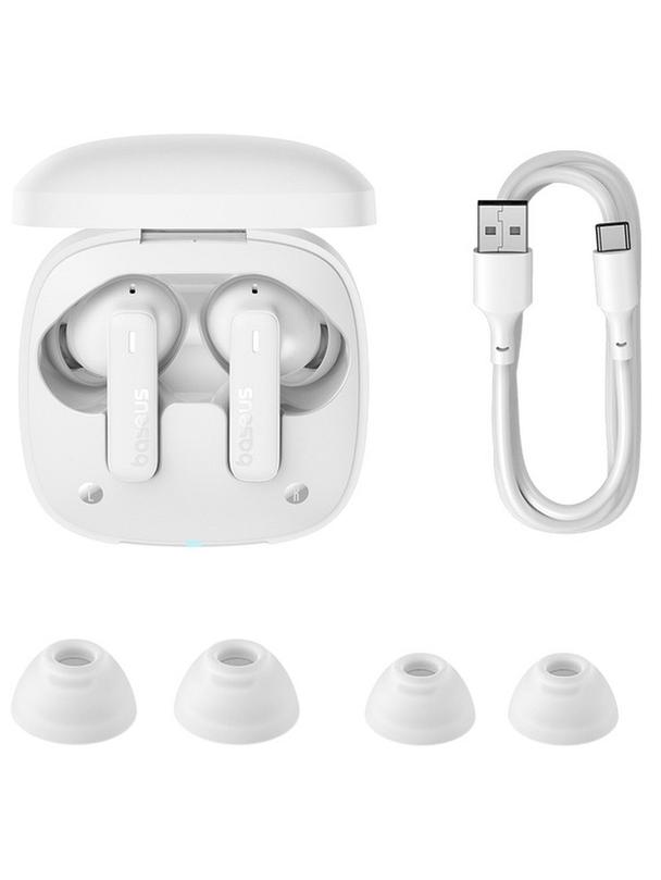 BASEUS słuchawki bezprzewodowe bluetooth TWS E19 białe