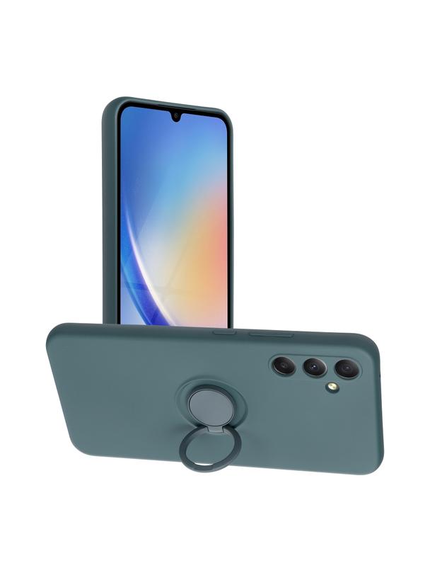 Futerał SILICONE RING do SAMSUNG A34 5G zielony