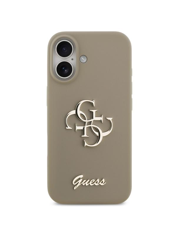GUESS futerał do IPHONE 17 GUHCP17SSC4GSMW (Silicone W/ Big 4G Script) brązowy