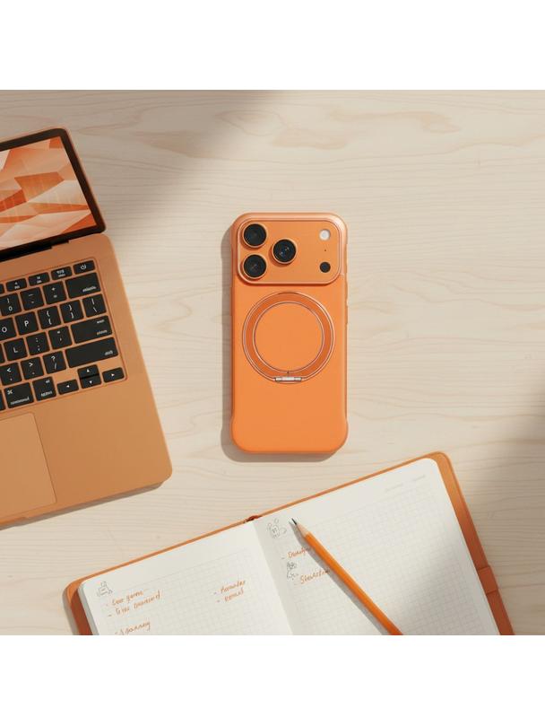 Futerał EDGE FREE kompatybilny z MagSafe do IPHONE 17 Pro pomarańczowy