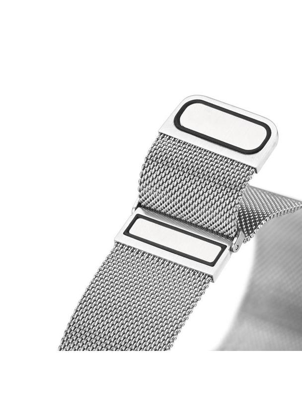 DUX DUCIS pasek MILANESE magnetyczny ze stali nierdzewnej 22 mm srebrny