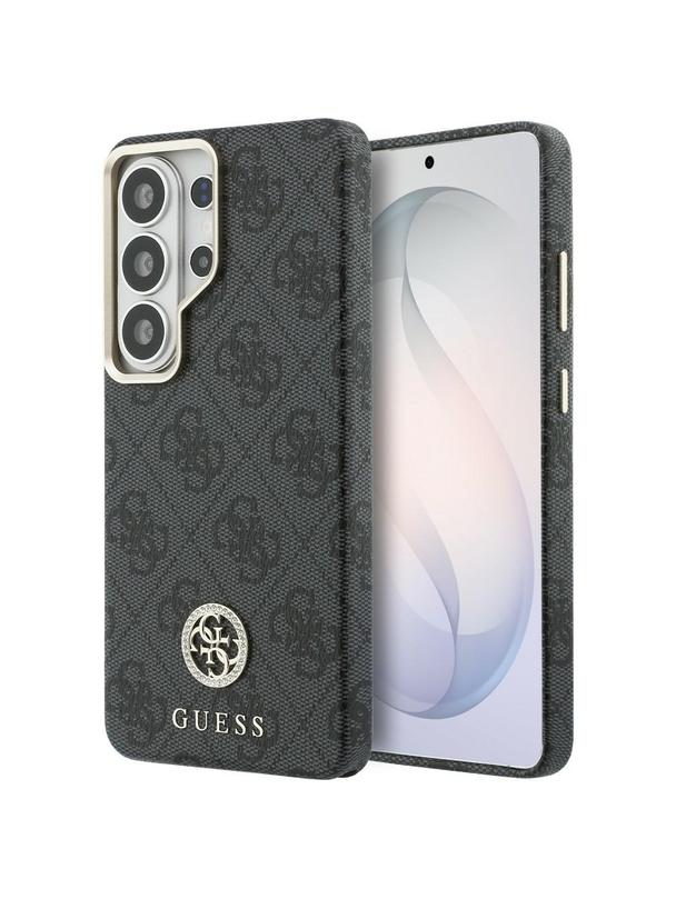 GUESS futerał do SAMSUNG S26 Ultra GUHMS26LP4GRMDEK (4G Rhinestone Round Logo MagSafe) czarny