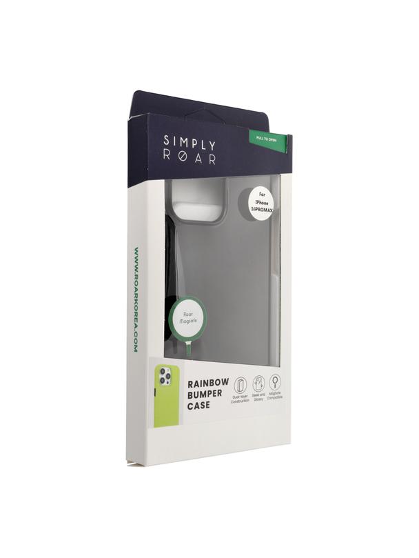ROAR futerał RAINBOW BUMPER kompatybilny z MagSafe do IPHONE 16 Pro Max czarny