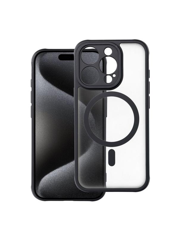 Futerał FULL MATTE MAG COVER kompatybilny z MagSafe do IPHONE 15 Pro czarny