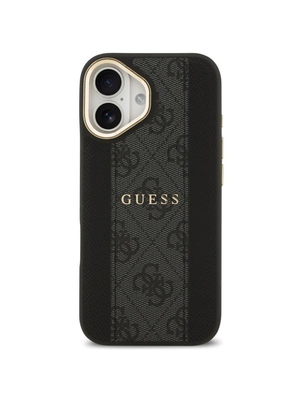 GUESS futerał do IPHONE 17 kompatybilny z MagSafe GUHMP17SPG4SEMCK (PU W/ 4G Stripe) czarny
