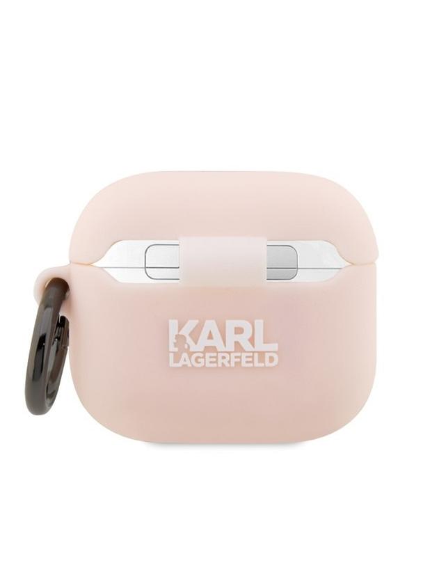 KARL LAGERFELD futerał do APPLE Airpods Pro KLAPRUNIKP (3D Sil NFT Karl) różowy