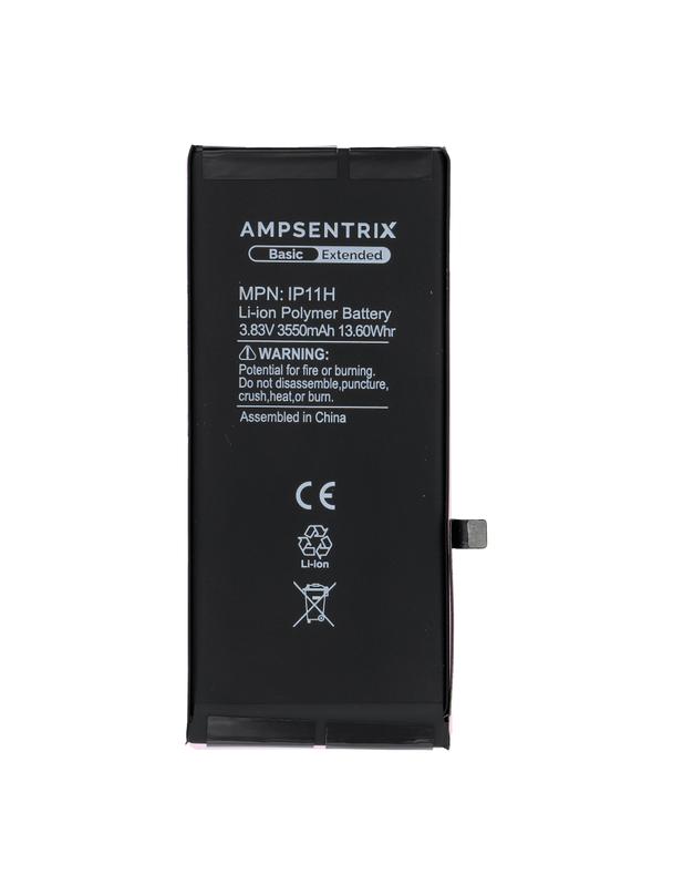AmpSentrix Basic bateria do iPhone 11 (zwiększona pojemność 3550 mAh)