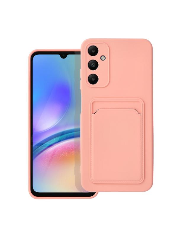 Futerał CARD CASE do SAMSUNG A05S różowy