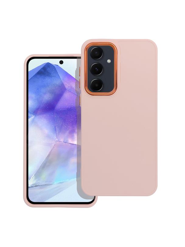 Futerał FRAME do SAMSUNG A55 5G pudrowy róż