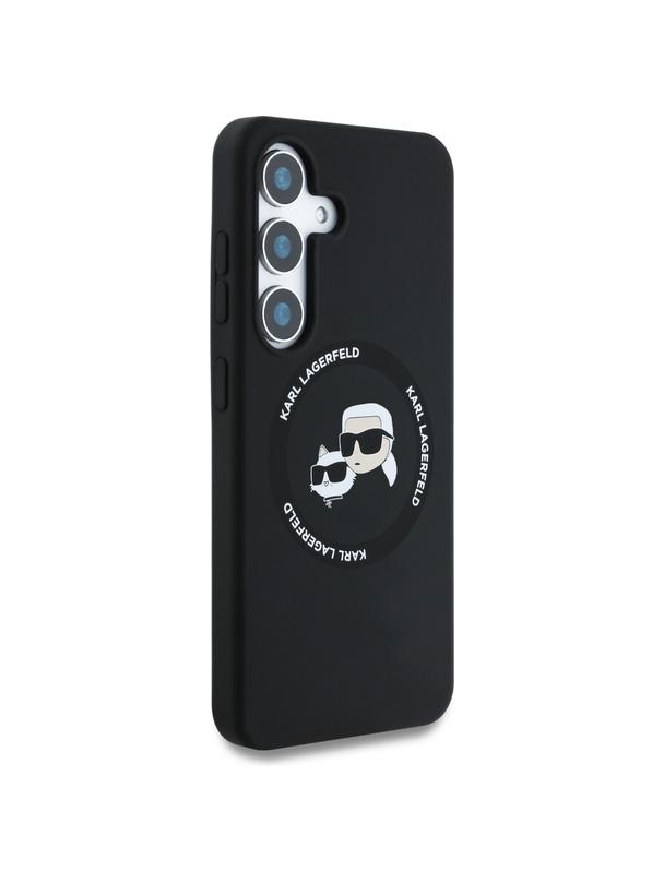 KARL LAGERFELD futerał do SAMSUNG S25 Plus KLHMS25MSKCHTCK (Magnetic Silicone Double Heads) czarny