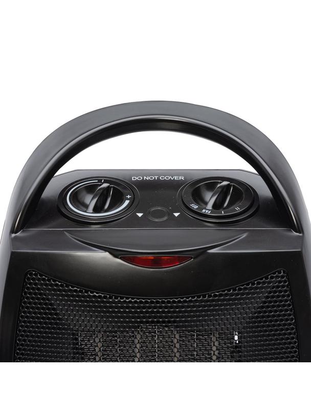 Termowentylator grzejnik ceramiczny 1500W  RC-K-398 czarny