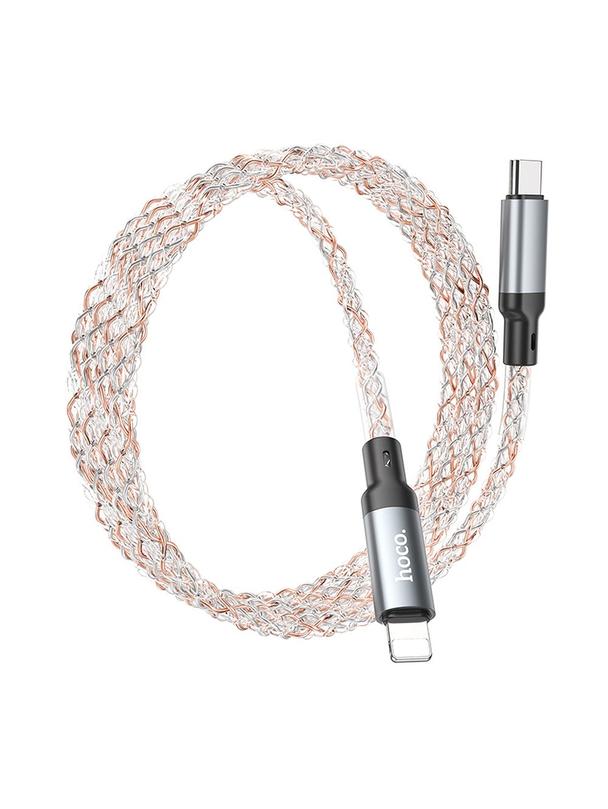 Kabel USB C do Lightning Hoco PD 20W 1 m U112 szary