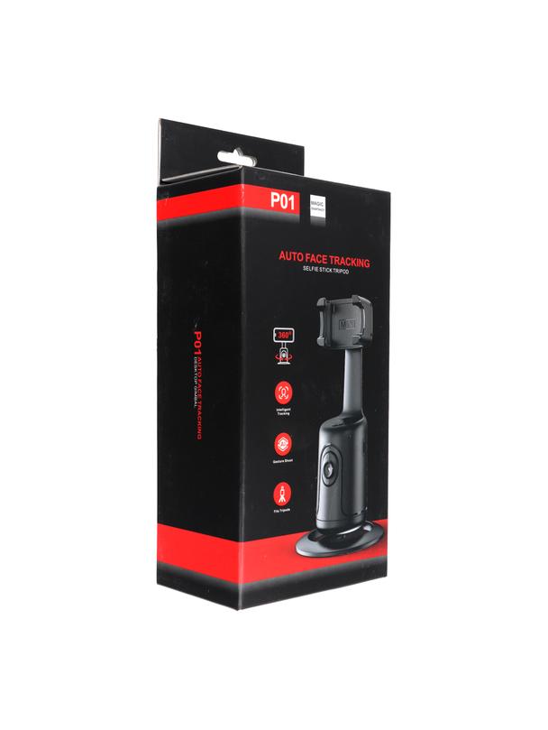 Uchwyt biurkowy z inteligentnym rozpoznawaniem twarzy i gestów P1 czarny