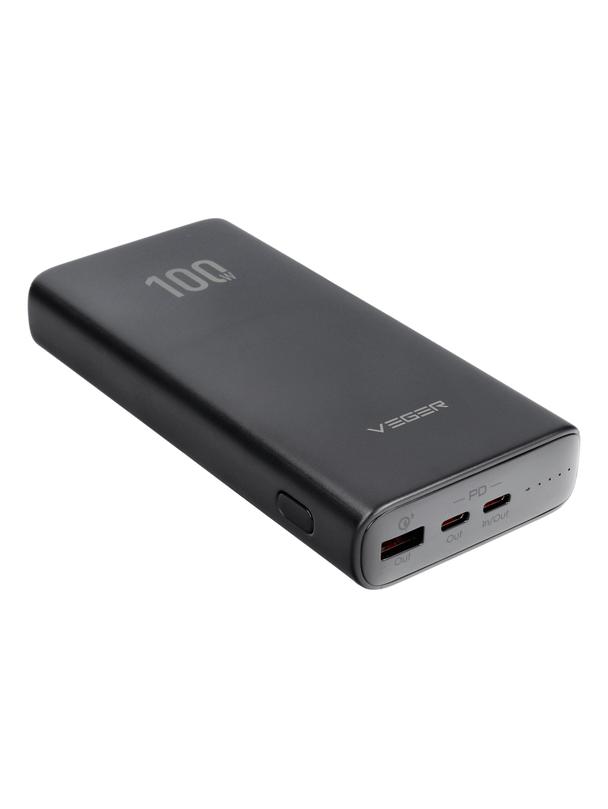 Powerbank Veger T100 (W2032C-100) PD QC3.0 5A 100W 20000 mAh czarny