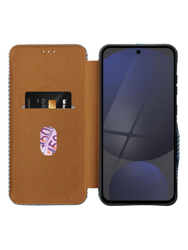 Kabura FOLIO Side Magnet do SAMSUNG S25 EDGE niebieski