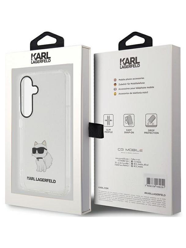 KARL LAGERFELD futerał do SAMSUNG S24 KLHCS24SHNCHTCT (IML NFT CHOUPETTE) transparentny