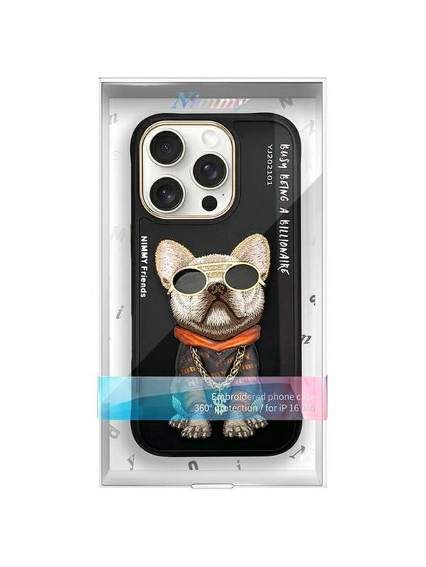 NIMMY futerał GLASSES COOL DOG do IPHONE 16 Pro Max czarny