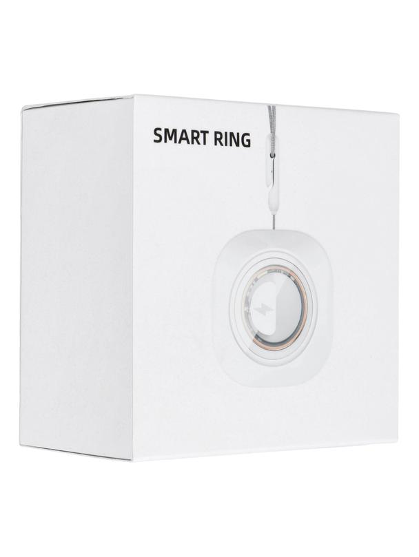 Smart Ring R11M- inteligentny pierścień ze stali ze stacją ładującą rozmiar 7 (17,3mm) czarny