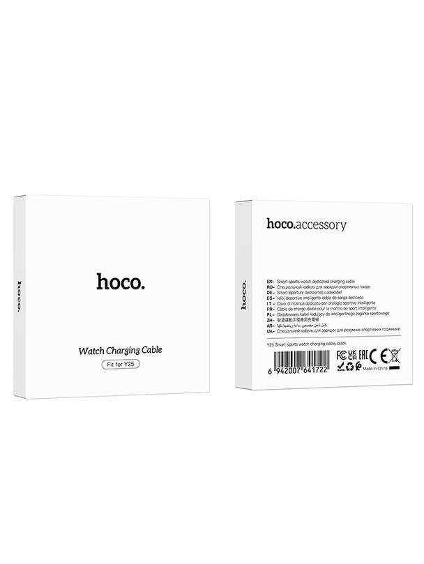 Kabel do ładowania smartwatcha Hoco 0,6 m Y25 czarny